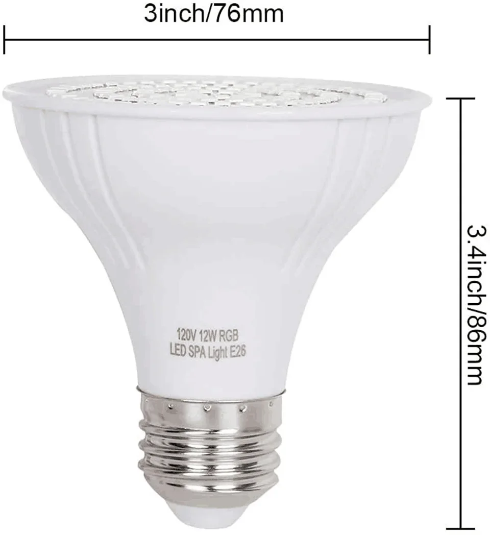 Xy Spa & Wellness George Town Reviews - 12W LED-SPA-Lampe für Schwimmbäder, E27 E26