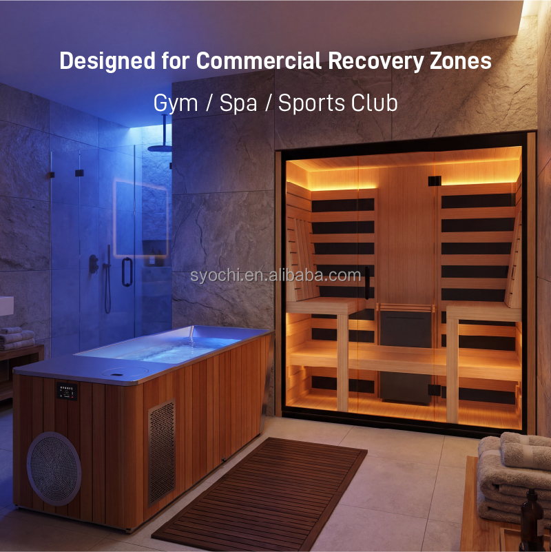 Spa Wellness Gym - Syochi Kommerzielles Sauna-Eisbad-Kontrasttherapie-System – Kaltwasser-Tauchbecken zur