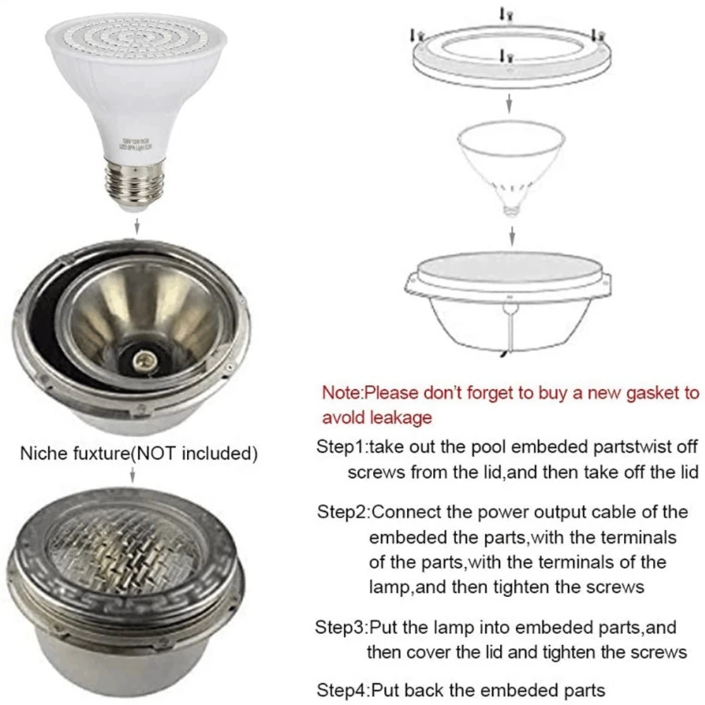 RGB LED Schwimmbad Licht E27 E – Xy Spa & Wellness George Town Reviews Bewertung und Preis